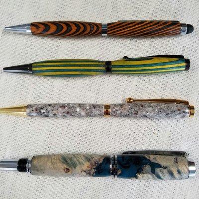 These locally handmade pens are a wonderful gift by themselves - or with a variety of stationery options we carry.