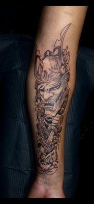 Samurai tattoo by Rafa