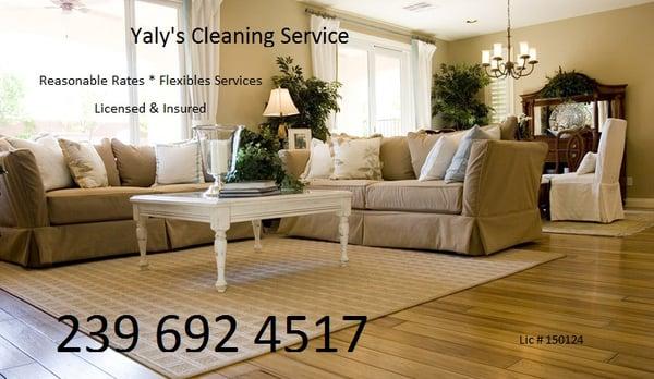 Yaly's Cleaning Service, Naples cleaning service, house cleaning service, housekeeper