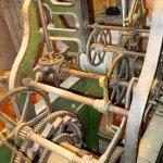 A view of the Fort Snelling tower clock before restoration