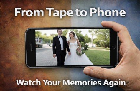 See your old memories again -- right on your phone. We transfer tapes into digital files you can download, save, and enjoy anytime.