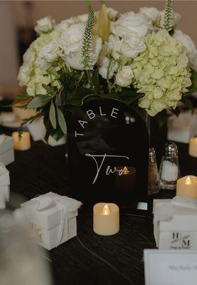 My centerpieces were so perfect.