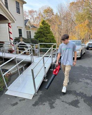 Customized ramp at On The Mend Medical