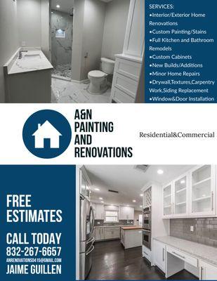 A&’N Painting And Renovations