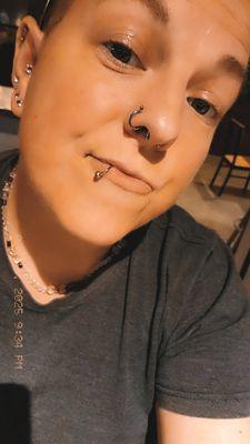 My septum piercing