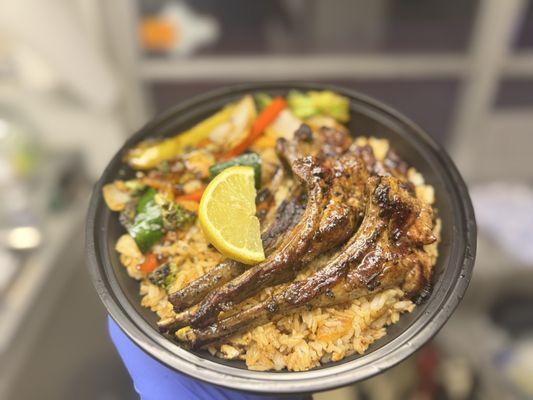 Lamb Chop Hibachi Combo