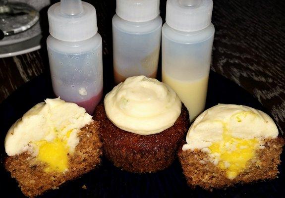 Key Lime Muffins w/ sauces.