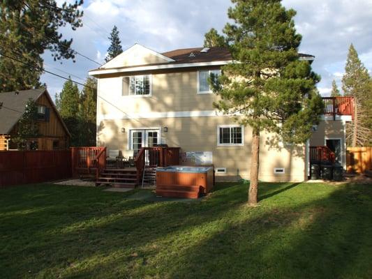 Large back yard fully fensed