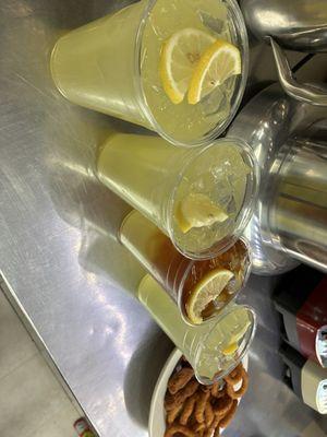 Lemonade and ice tea