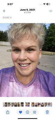 This is my go to short haircut. Mary is also a color genius..