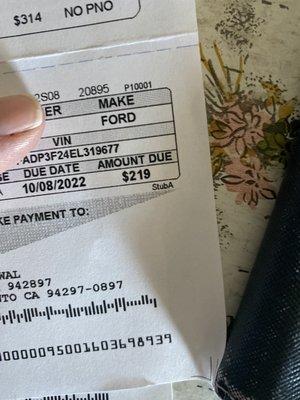 Dmv nenewal notice sold the car to them last year, they messed up on the paperwork