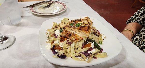 Mediterranean Pasta with Chicken.