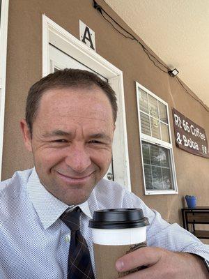 Post victory coffee in Torrance county!