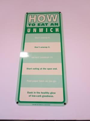 How to eat an unwich