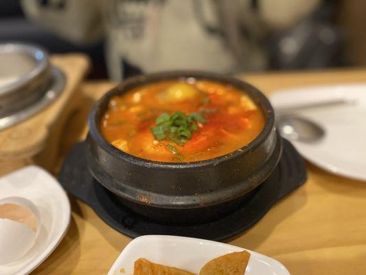 Seafood tofu pancake