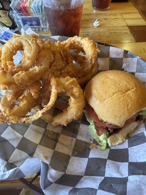 BLT and onion rings