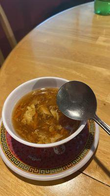 This little bowl is almost $4. Hot and Sour Soup (extremely spicy). List it that way if that's the case!