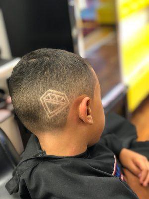 Diamond design/Kids cut