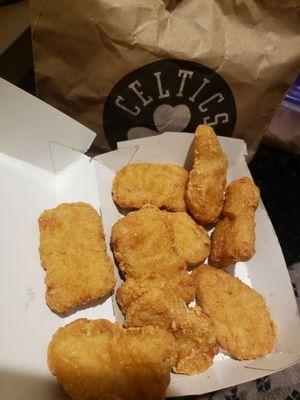 10 pc. Chicken nuggets, 9/10..............