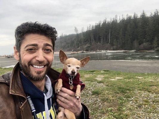 Me and my Dr. DaD off the coast of Washington!
