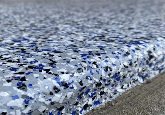 Poylmer flake Garage Floor Coating