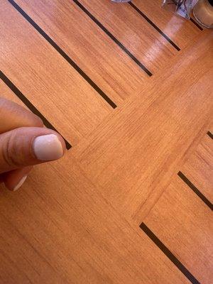 Small gap in the front!