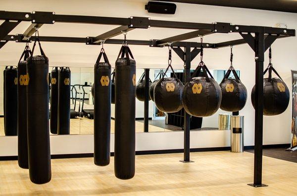 We offer multiple varieties of boxing style punching bags.