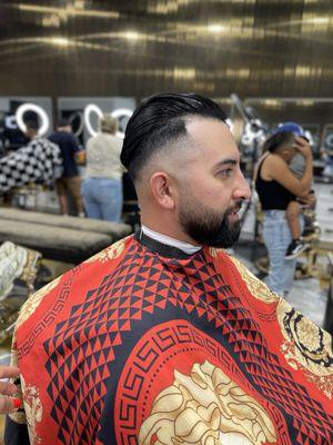 Haircut and beard trim