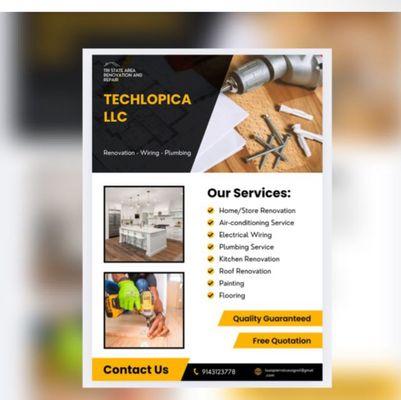 Techlopica Construction and Home Remodeling Services