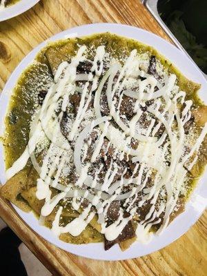 The chilaquiles are delicious!