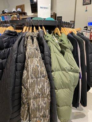 Jackets on sale.