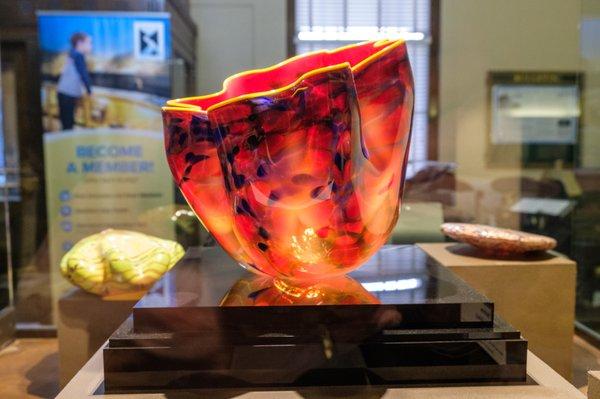 Chihuly glass on display at WVMCC