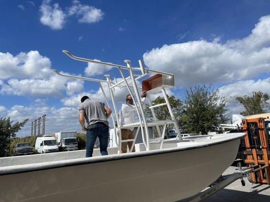 Tip tops , boat sits , boat pieces everything