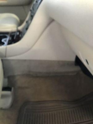 This is how my vehicle was returned back to me with unfinished work and two different color carpets