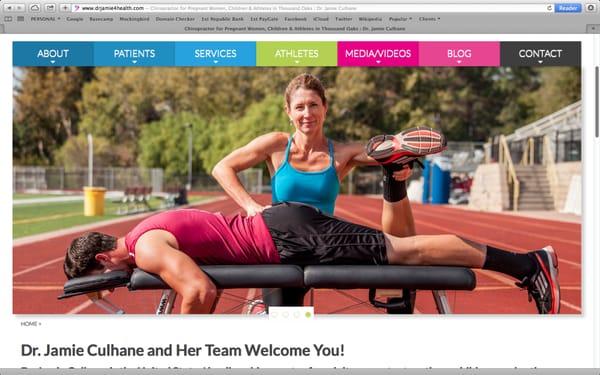 Website Design www.drjamie4health.com