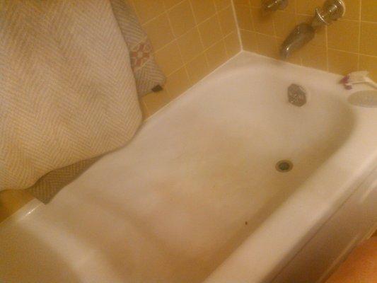 The tubs are old. Not clawfoot old, but sink up to your neck in a hot soaky bath old.