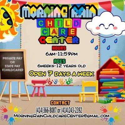 Morning rain childcare center