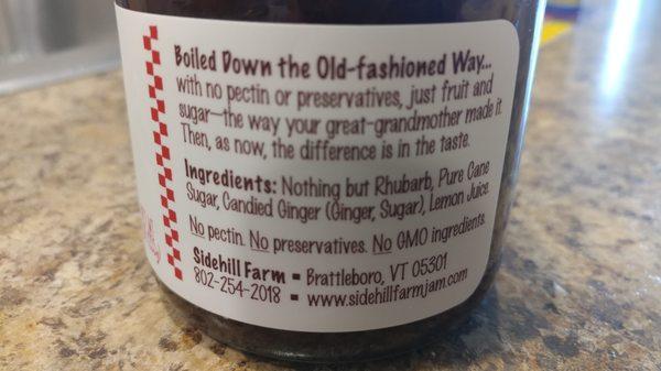 Side Hill Farm's Gingered Rhubarb