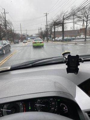 he drove like this down central ave in VS...half in each lane. almost caused a few accidents. Where can we file a complaint?