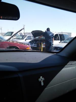 All vehicles have dead batteries, you get no help or service until it is close to closing time.