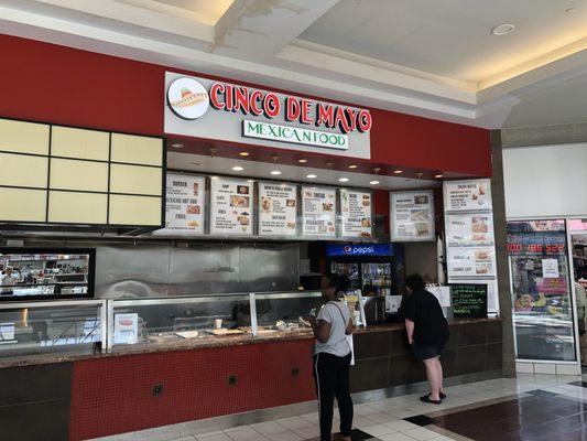 New foodstand in food court.