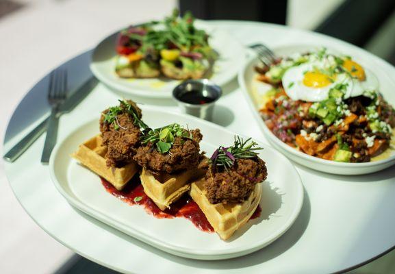 Chicken and Wafffles. Brunch