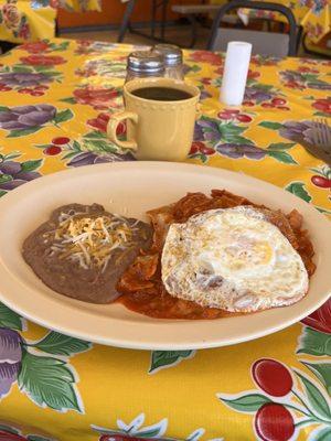 Chilaquiles it was yummy their special at $5.00