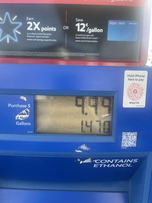 Not the full amount I paid for