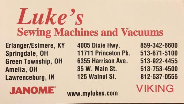 Luke's Sewing & Vacuum