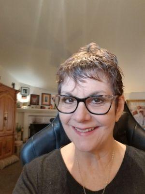 An amazing short haircut by Maricella! I'm 64 years old.