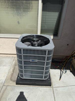 AC pro condenser and evaporator coil installation