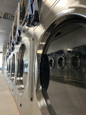 The wall of dryers