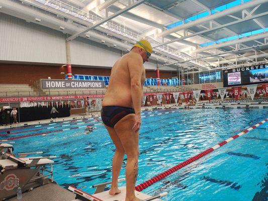 Swimmer on Starting Block