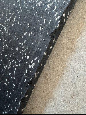 Edge on second replacement order had a marred edge